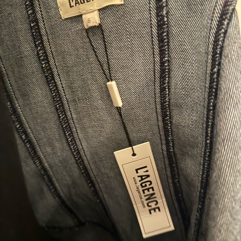 *****SOLD******Brand New Denim Zip-Front Dress - Picture 3 of 4